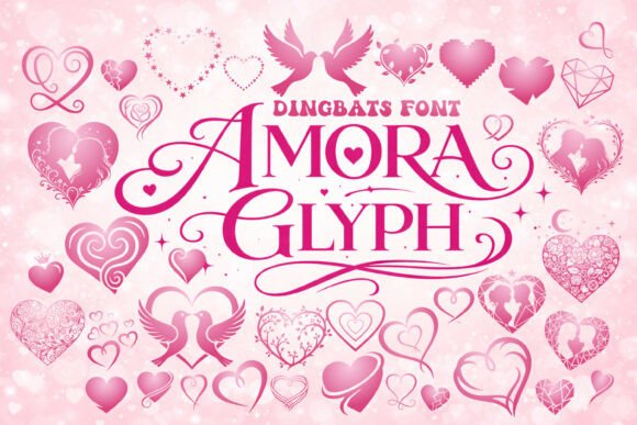 Amora Glyph: A Romantic Font for Web Design