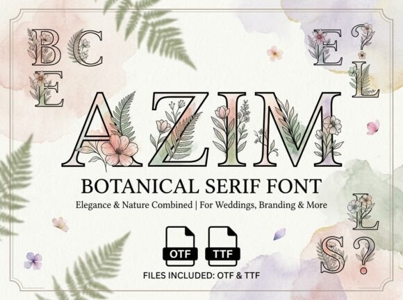 Azim: A Botanical Serif for Editorial Elegance