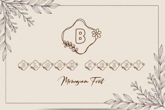 Bloom Crest Monogram: A Font for Memorable Branding