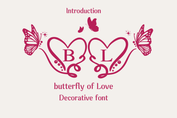 Butterfly of Love Font: A Whimsical Addition to Your Craft Projects