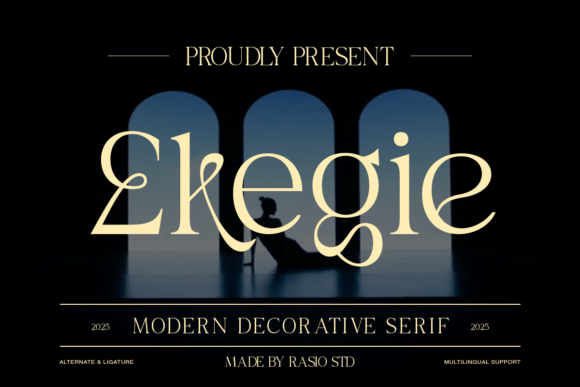 Ekegie: A Serif Font for Elegant Craft Projects