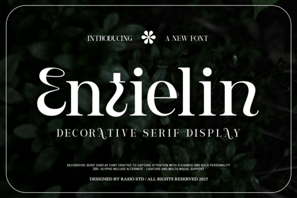 Entielin: A Serif Font for Elegant Craft Projects