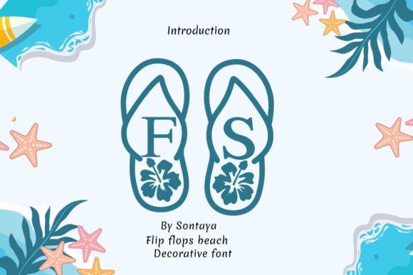 Flip Flop Beach: A Sunlit Typographic Escape