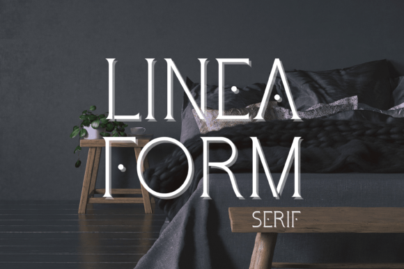 Linea Form: A Serif Font for Crafters and Product Creators