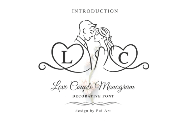 Love Couple Monogram: A Font for Romantic Web Design