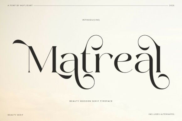 Matreal: A Serif Font for Editorial Elegance