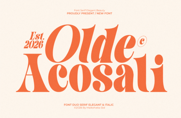 Olde Acosai: A Serif Font for Timeless Branding