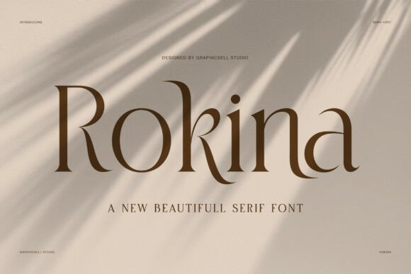 Rokina: A Serif Font for Crafting with Grace