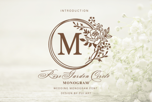 Rose Garden Circle Monogram Font Review