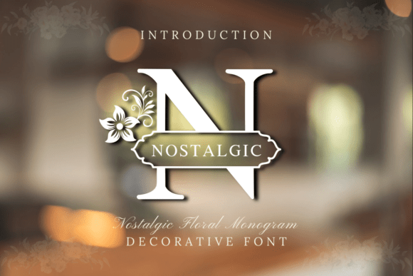 Timeless Elegance with Nostalgic Floral Monogram