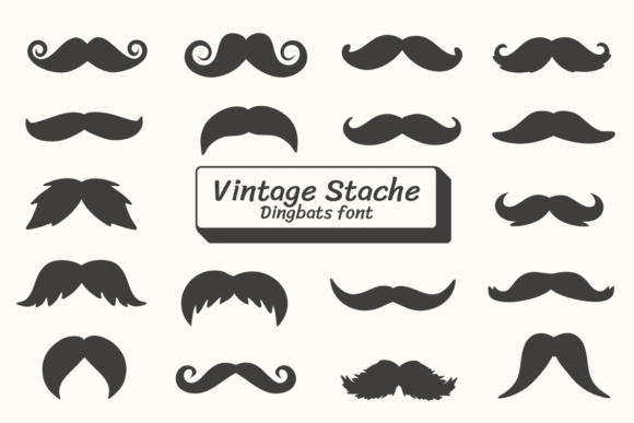 Vintage Stache: A Timeless Font for Digital Branding