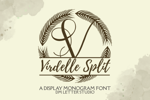 Virdelle Split Monogram: A Botanical Font for Campaign Creativity