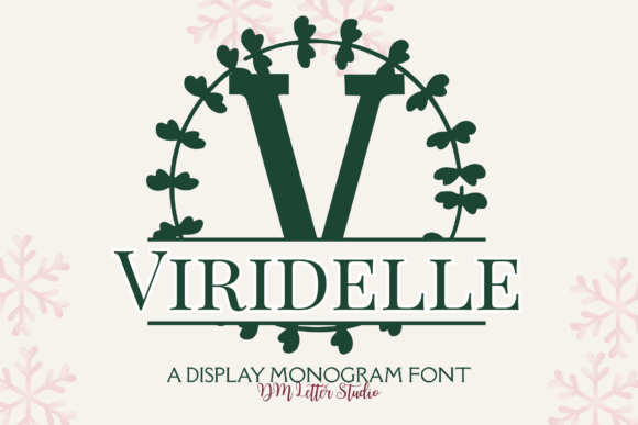 Viridelle Split Monogram: A Beautiful Font for Digital Design