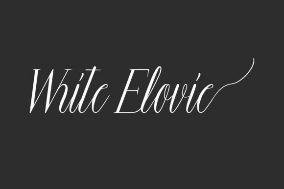 White Elovie: A Serif Font for Elegant Craft Projects